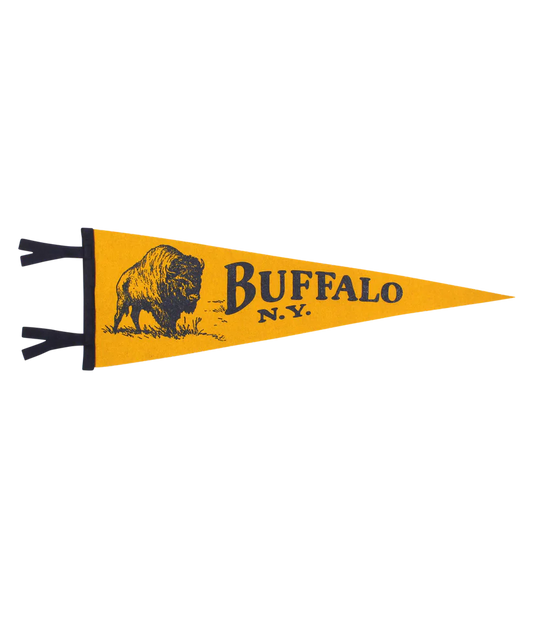 Illustrated Buffalo Pennant