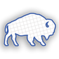 Die cut bison magnet